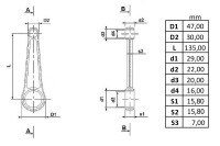 Pleuelstange komplett ČZ 125/476, ČZ175 /477 – 2. Typ – CZ