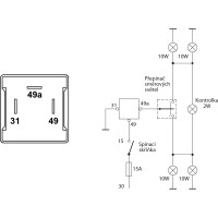 Blinker-Unterbrecher 12V-10W Halbleiter