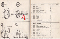 Distanzstück zwischen Kettenradlager und Bremsschild hinten Jawa/Perak