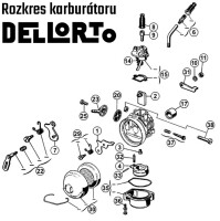 Vergaser Dellorto - Babetta - D16 Tuning - Set