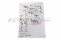 Elektroinstallation Jawa 175/250.350 Kyvačka – Schalter im Tank für VAPE