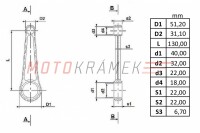 Pleuel komplett MZ / ETZ - 250 CKR