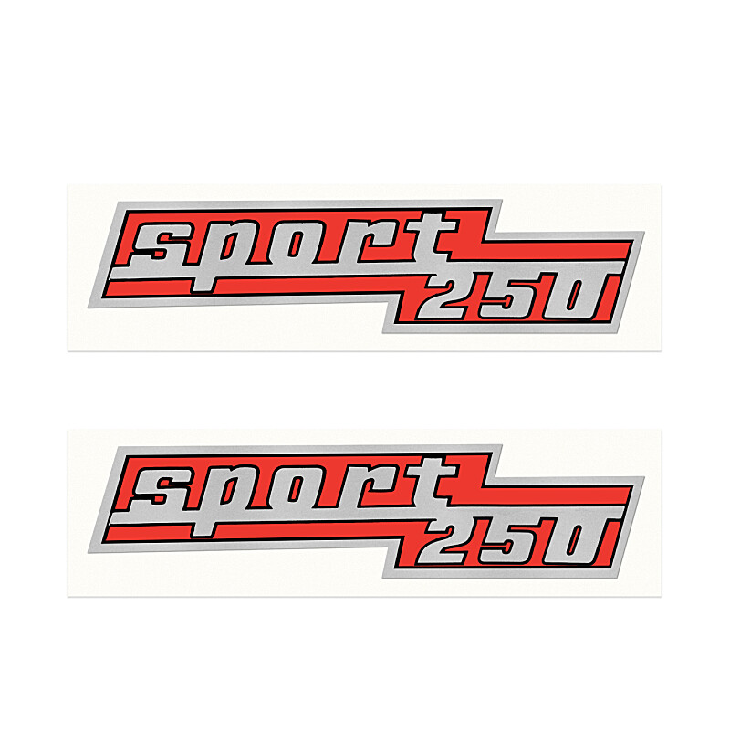 Aufkleber Sport 250 - Set