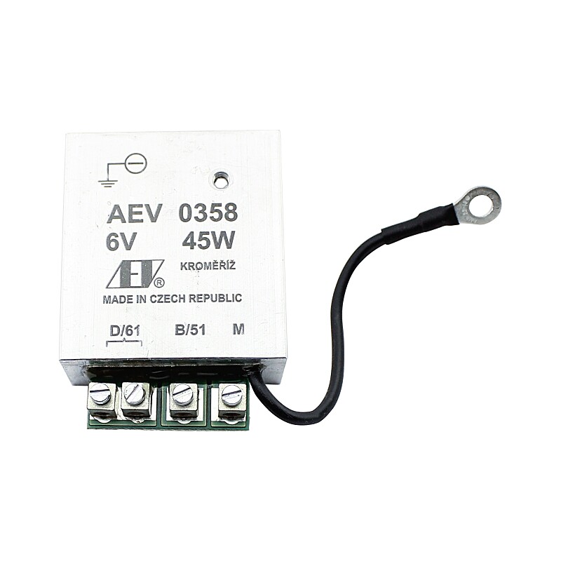 Dynamoregler 6V 45W AEV mit Massenanschluss ( - )