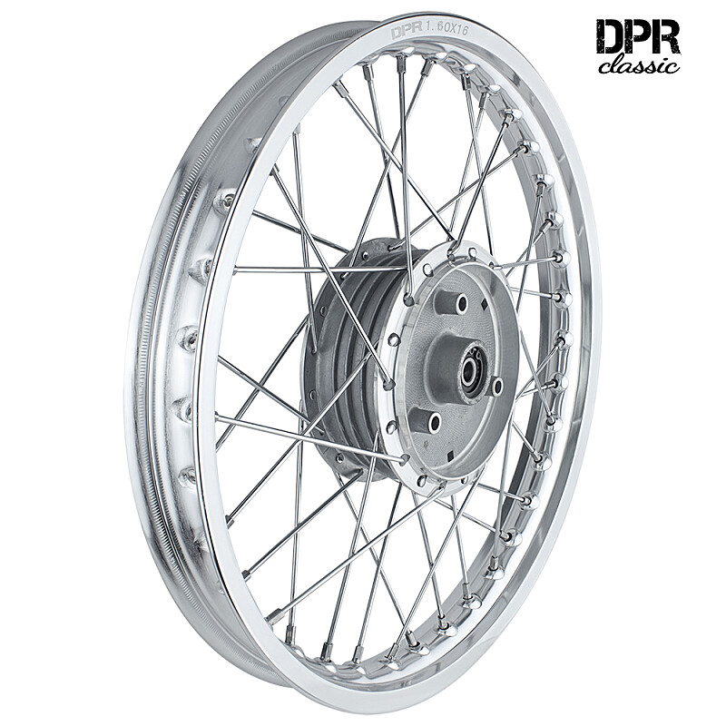 Komplettrad Simson S51 Alufelge 1,6x16 (Speiche Chrom) - DPR