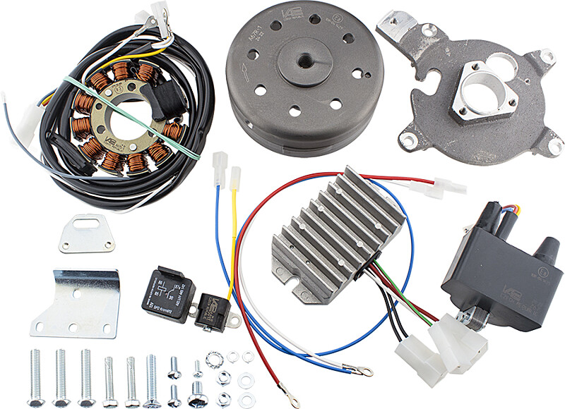 Batterielose, kontaktlose Zündanlage Jawa 350/638 12V