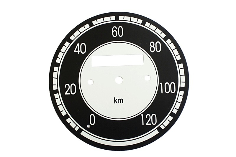 Zifferblatt für Tachometer 120 Km Kyvacka