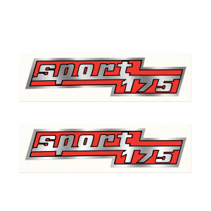 Aufkleber Sport 175 - Set