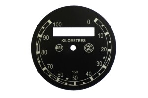 Zifferblatt für Tachometer PAL - ČZ -schwarz